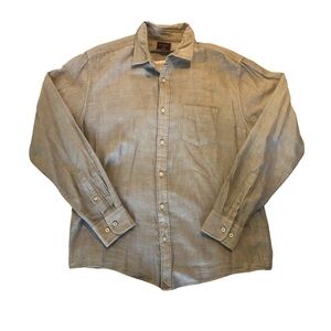 UNTUCKit Mens Long Sleeve Shirt - Grey-Size-Large